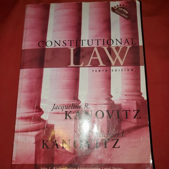 USED CONSTITUTIONAL LAW TENTH EDITION BOOK CD ROM JACQUELINE KANOVITZ